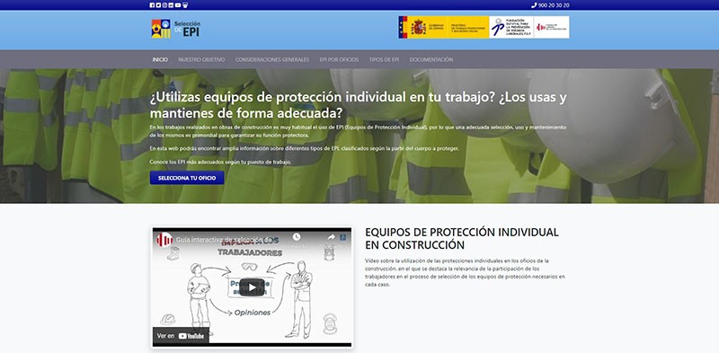 Guía interactiva: Selección de EPI en la construcción.