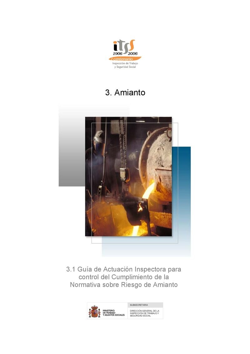 Guía de actuación inspectora frente al riesgo de amianto
