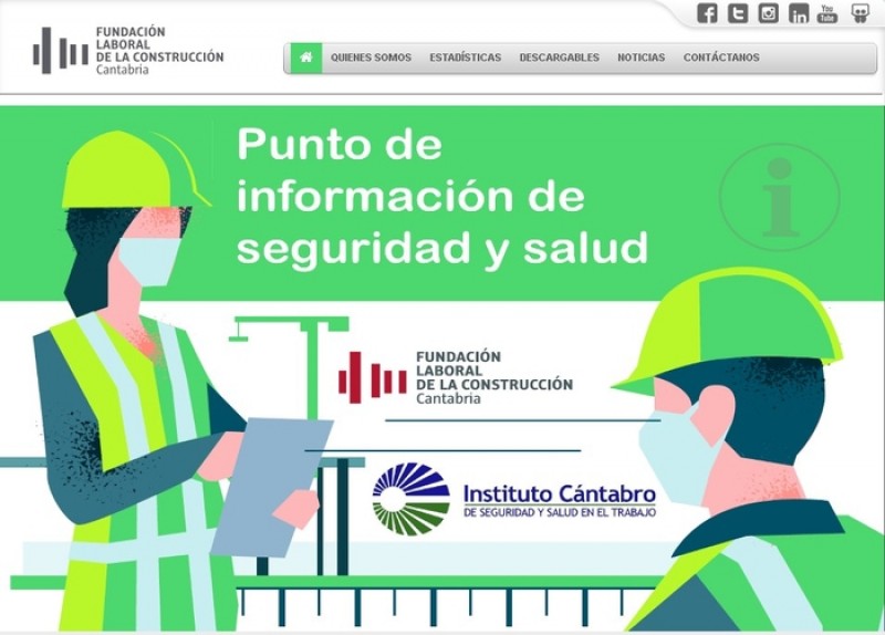 El Instituto Cántabro de Seguridad y Salud y la Fundación Laboral de la Construcción Cantabria promocionan la seguridad en el trabajo