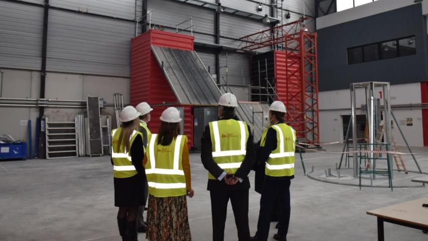 El gerente del Instituto Regional de Seguridad y Salud en el Trabajo visita las instalaciones de la Fundación Laboral, en Vicálvaro