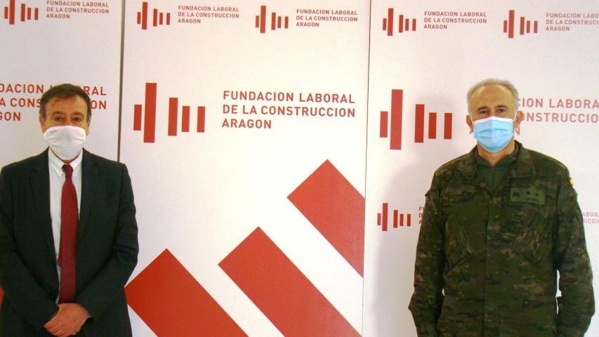 La Fundación Laboral colabora en Aragón con el Ejército en la impartición de formación de prevención de riesgos laborales a 35 militares