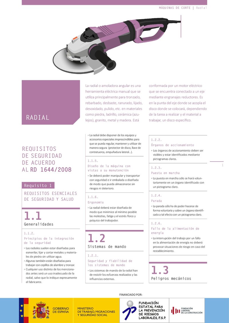 Requisitos de seguridad. Radial.