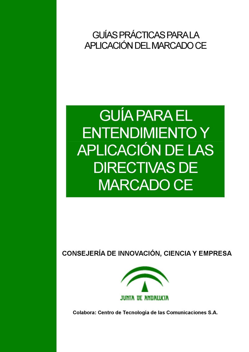 Guía sobre las Directivas de Marcaco CE.