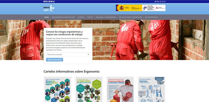 Web sobre Ergonomía en construcción.