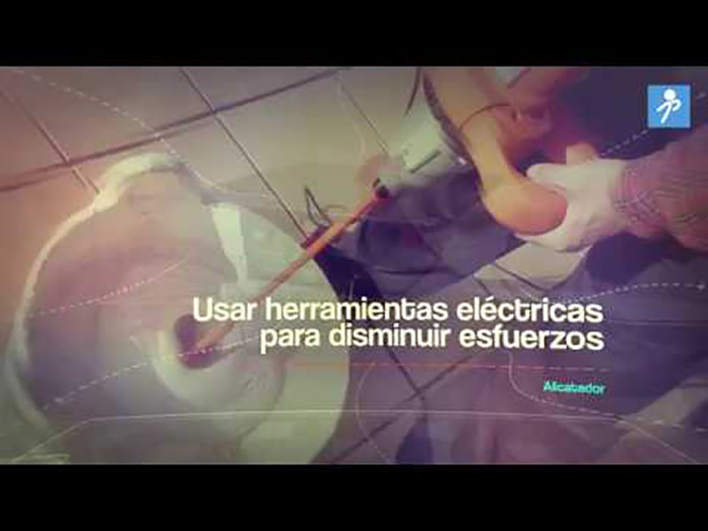 Riesgos ergonómicos: oficio de alicatador.