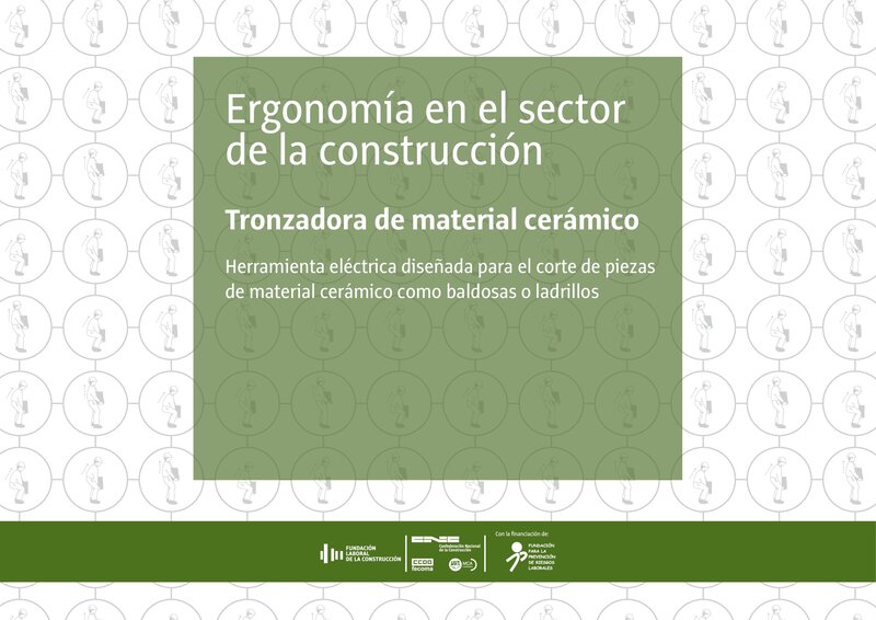 Riesgos ergonómicos. Tronzadora de material cerámico.