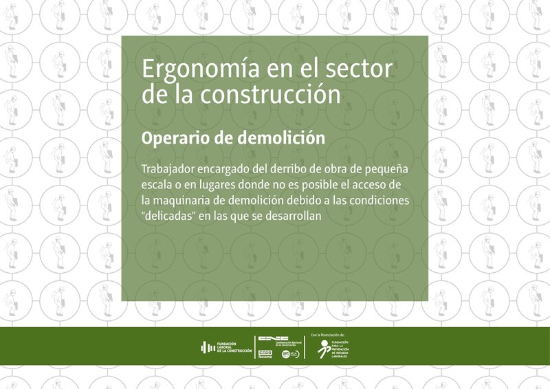 Riesgos ergonómicos. Operario de demolición.