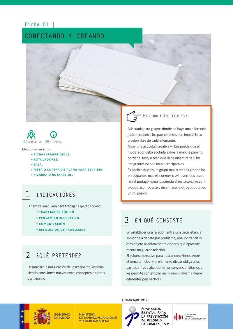 Recursos metodológicos. Conectando y creando.