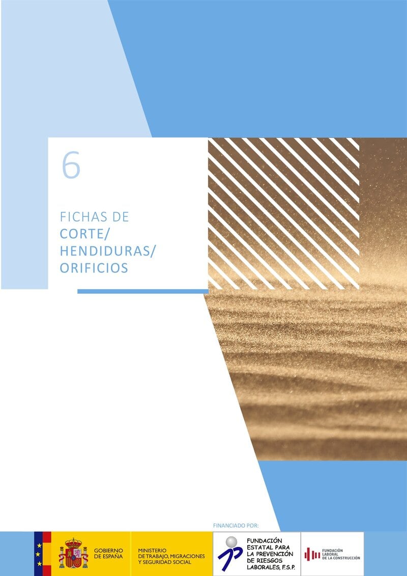 Exposición a SCR. Fichas de corte, hendiduras, orificios.