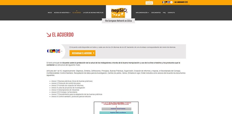 Protección de los trabajadores expuestos a sílice.