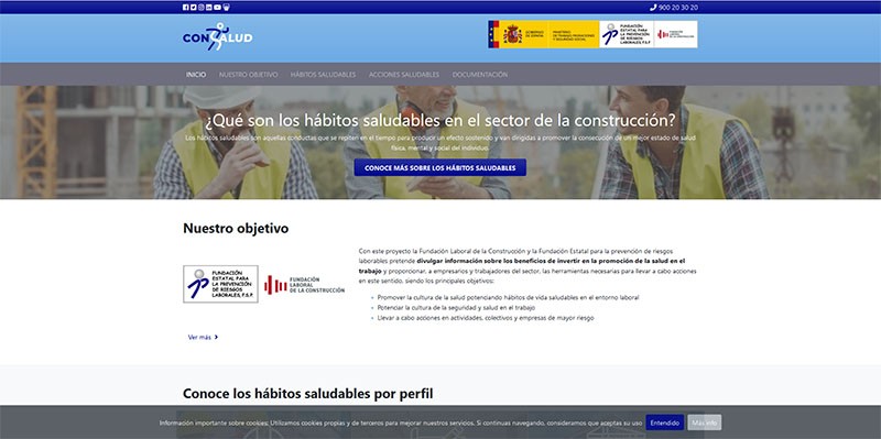 Hábitos saludables en el sector de la construcción.
