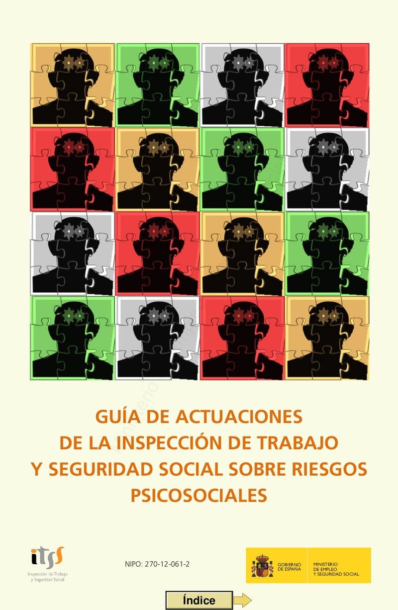 Actuación de la ITSS sobre los riesgos psicosociales.