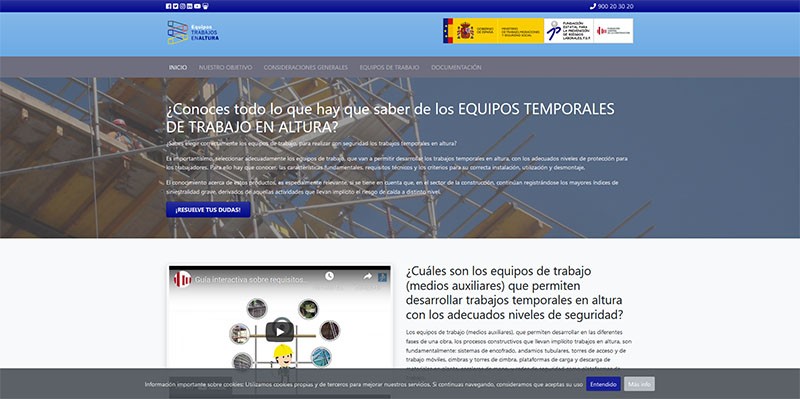 Requisitos técnicos y medidas para trabajos en altura.