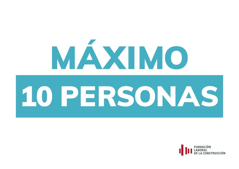COVID-19. Máximo 10 personas.
