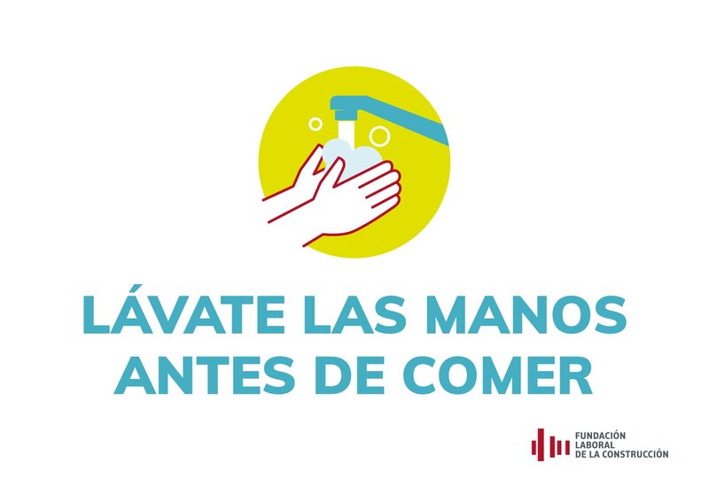 COVID-19. Lávate las manos antes de comer.