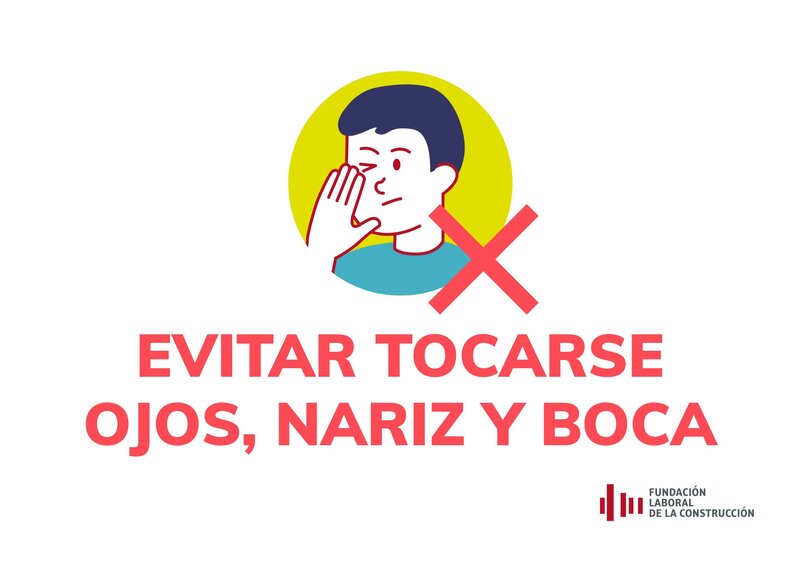 COVID-19. Evitar tocarse ojos, nariz y boca.