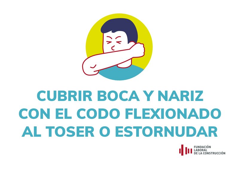 COVID-19. Cubrir boca y nariz al toser o estornudar.
