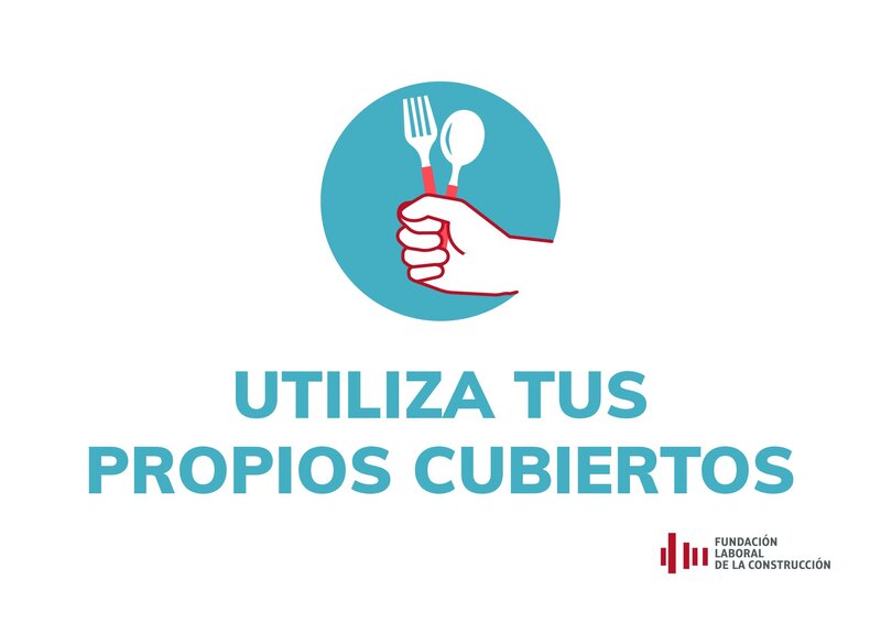 COVID-19. Utiliza tus propios cubiertos.