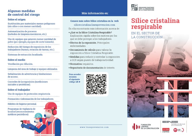 Sílice cristalina en obras de construcción.