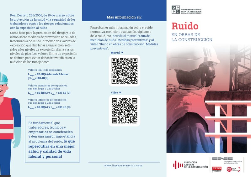 Ruido en obras de construcción.
