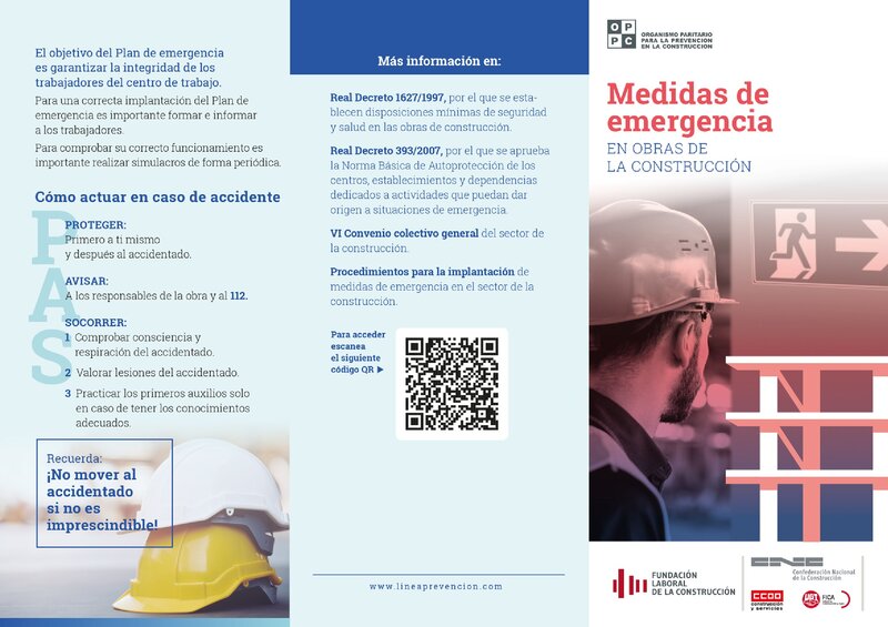 Medidas de emergencia en obras de construcción.