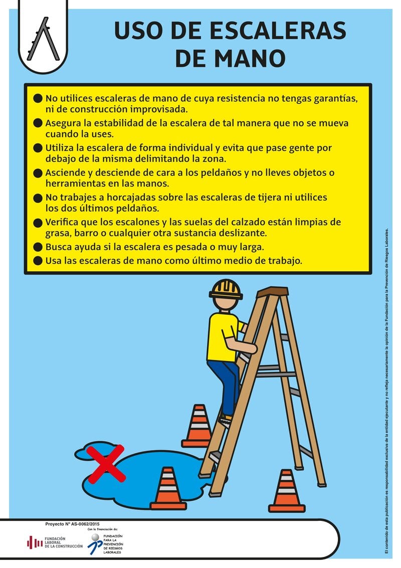 Seguridad en el uso de escaleras manuales.