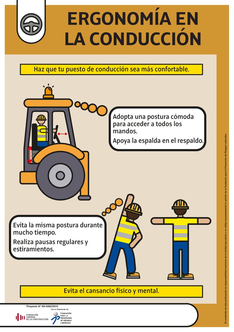 Ergonomia en la conducción de maquinaria.