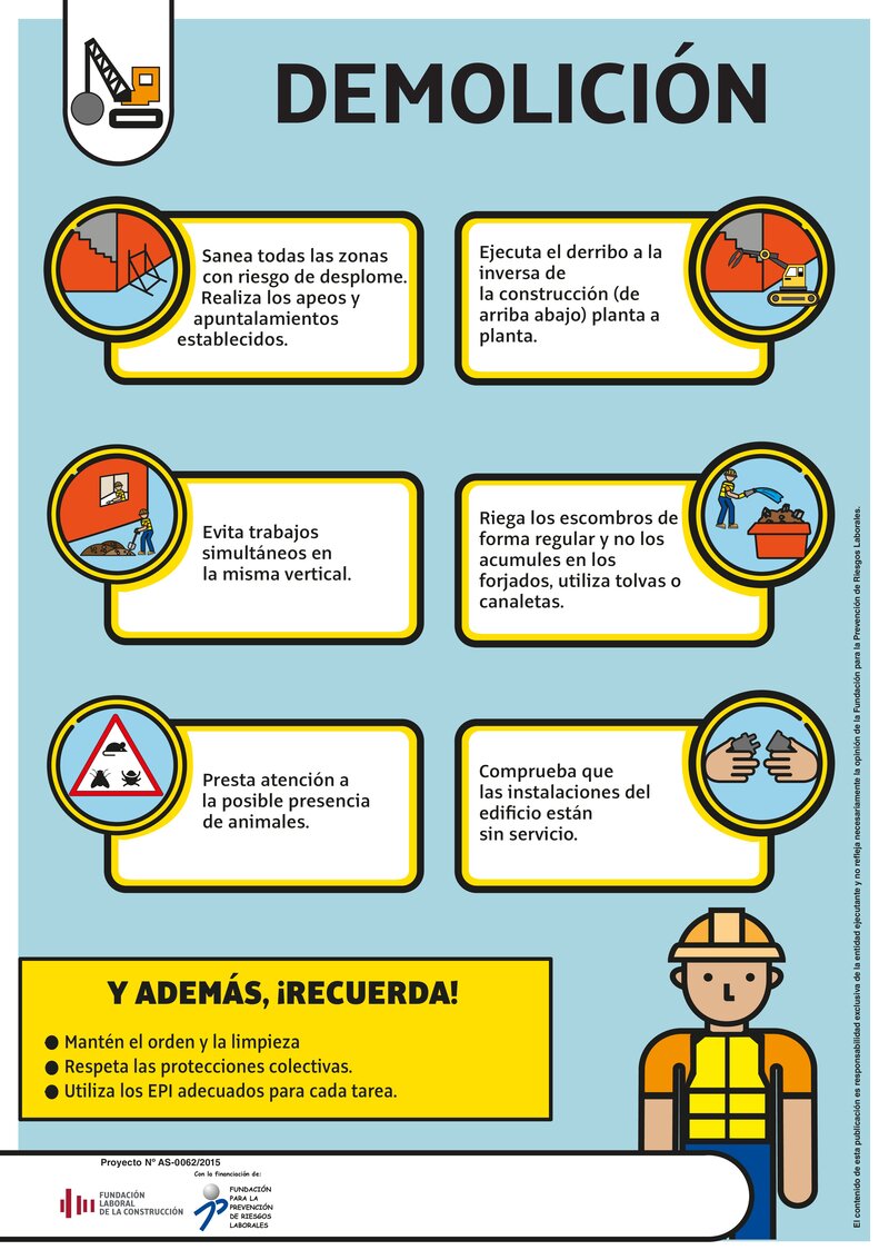 Seguridad en los trabajos de demolicion.