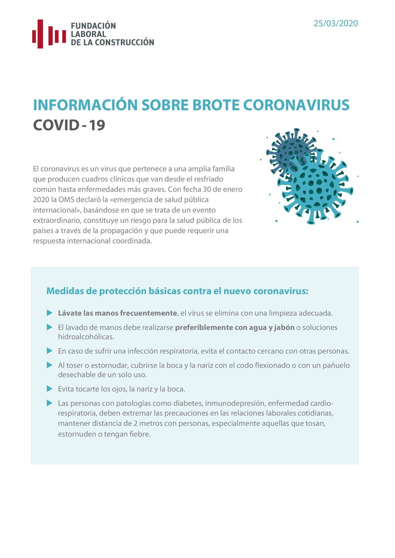 COVID-19. Información sobre el brote.