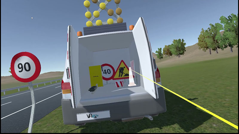 Experiencia de realidad virtual de VRoad