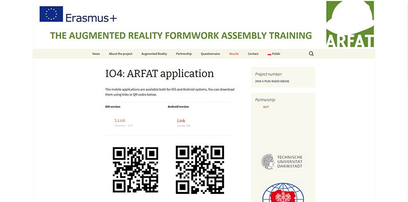 ARFAT. Realidad aumentada para montaje de andamios y encofrados.